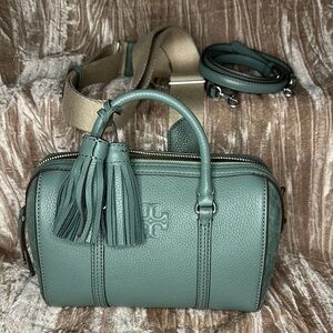 Tory Burch Green Leather Crossbody Bag